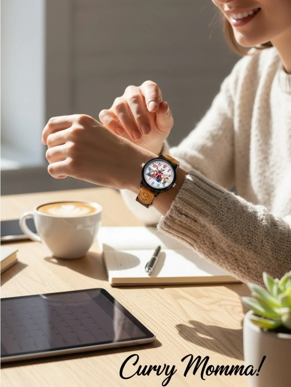 Cartoon Analog Wrist Watch - Brown lowest I can go.